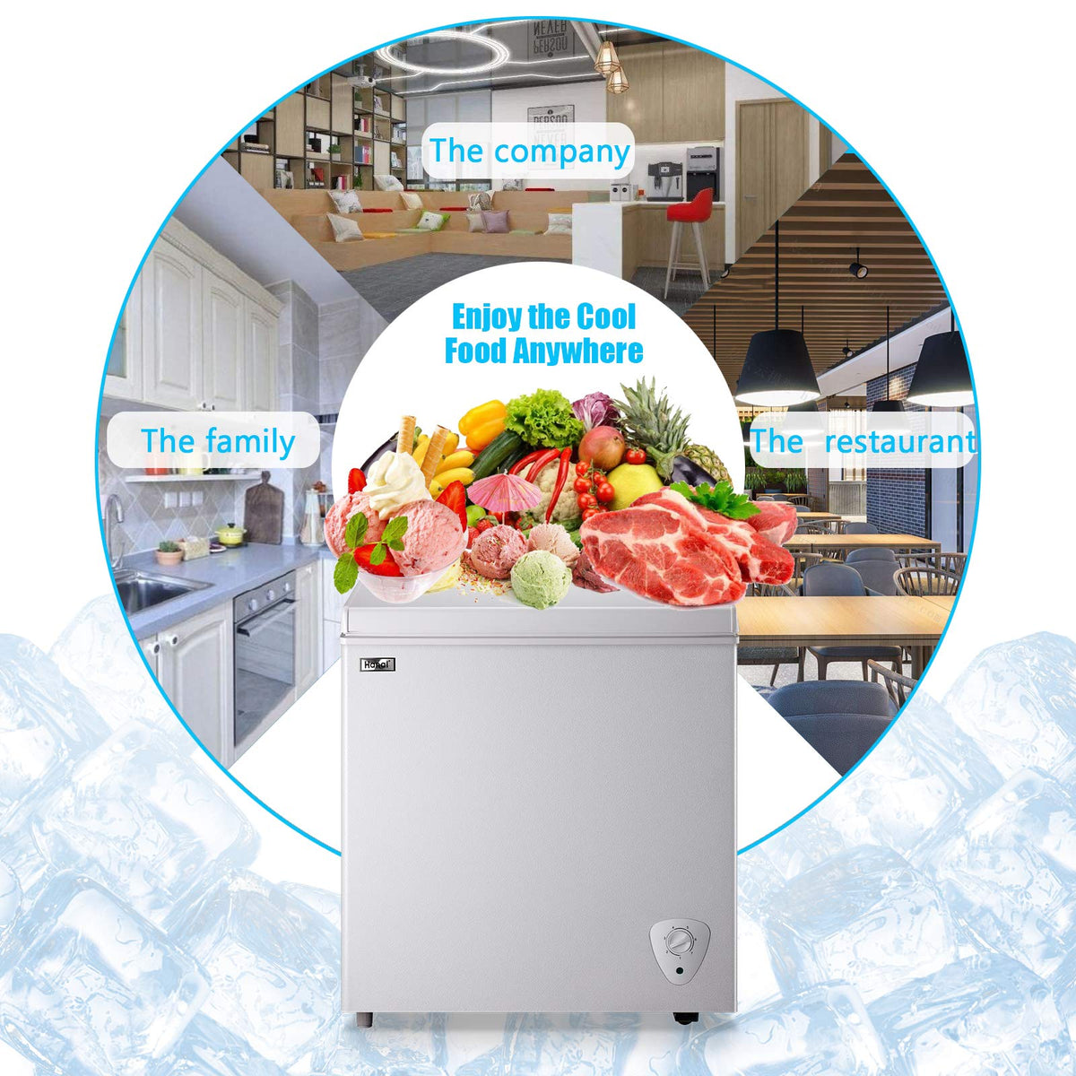 White 5.0 Cu.Ft Chest Freezer Y298