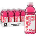 Dragonfruit Flavored Electrolyte Enhanced Bottled Water with Vitamin b5, b6, b12, 20 Fl Oz, 12 Pack R131