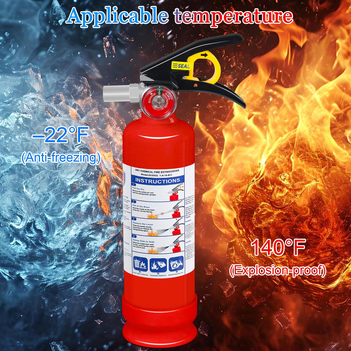 2-Pack 2.5 lb ABC Dry Chemical Fire Extinguisher C8708