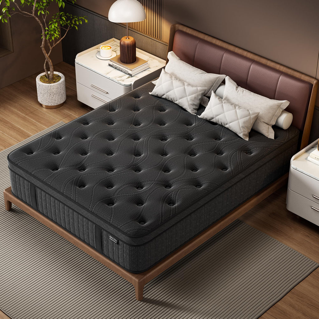 Queen 14 Inch Hybrid Spring Medium Firm Mattress L8654