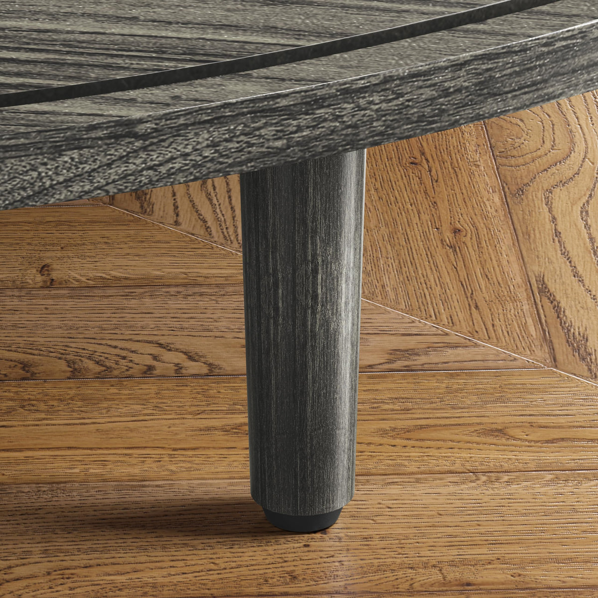 Round Coffee Table, 31.5" Lift-Top with Storage, Grey B117