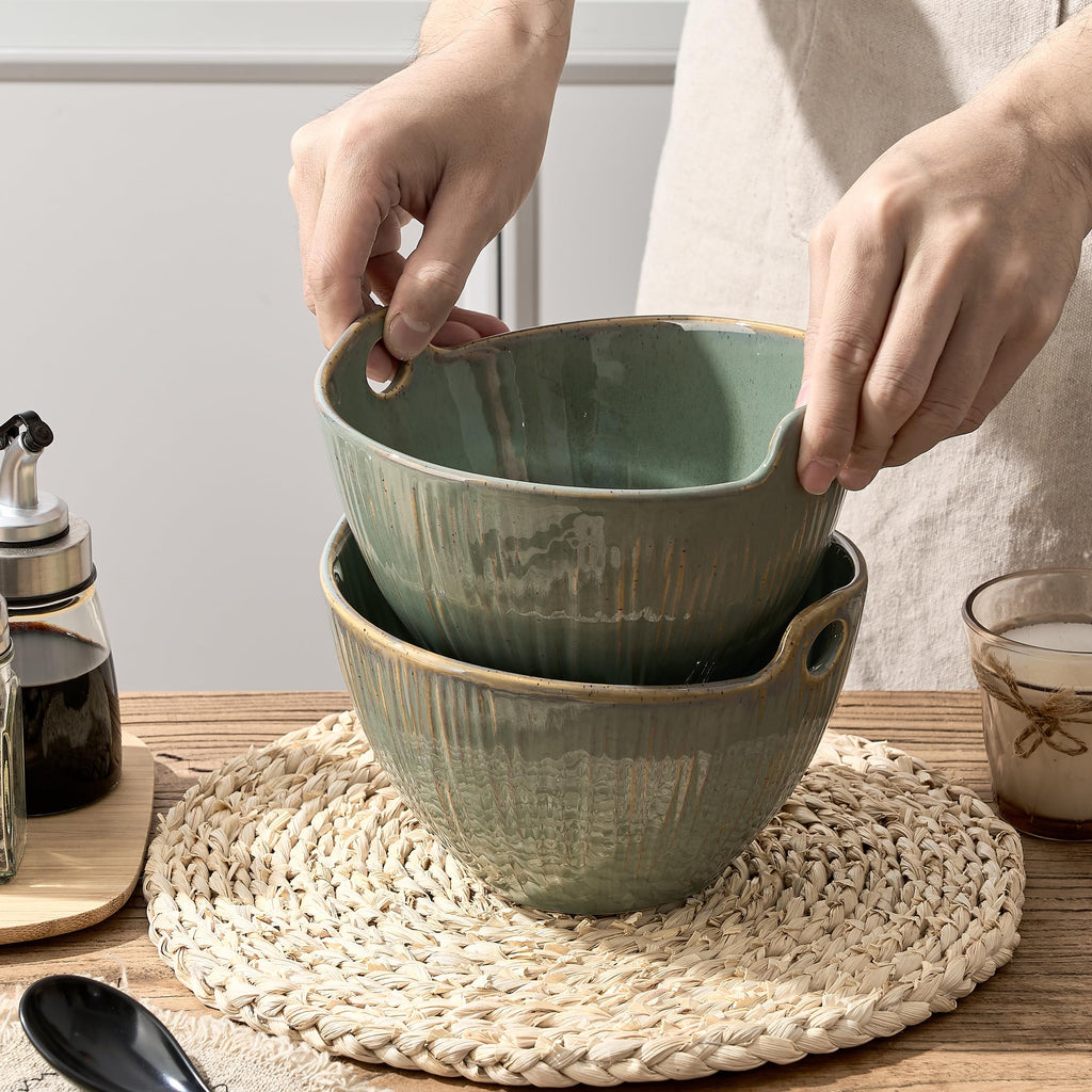 7 Inch Ceramic Ramen Bowl Set of 2 I245778
