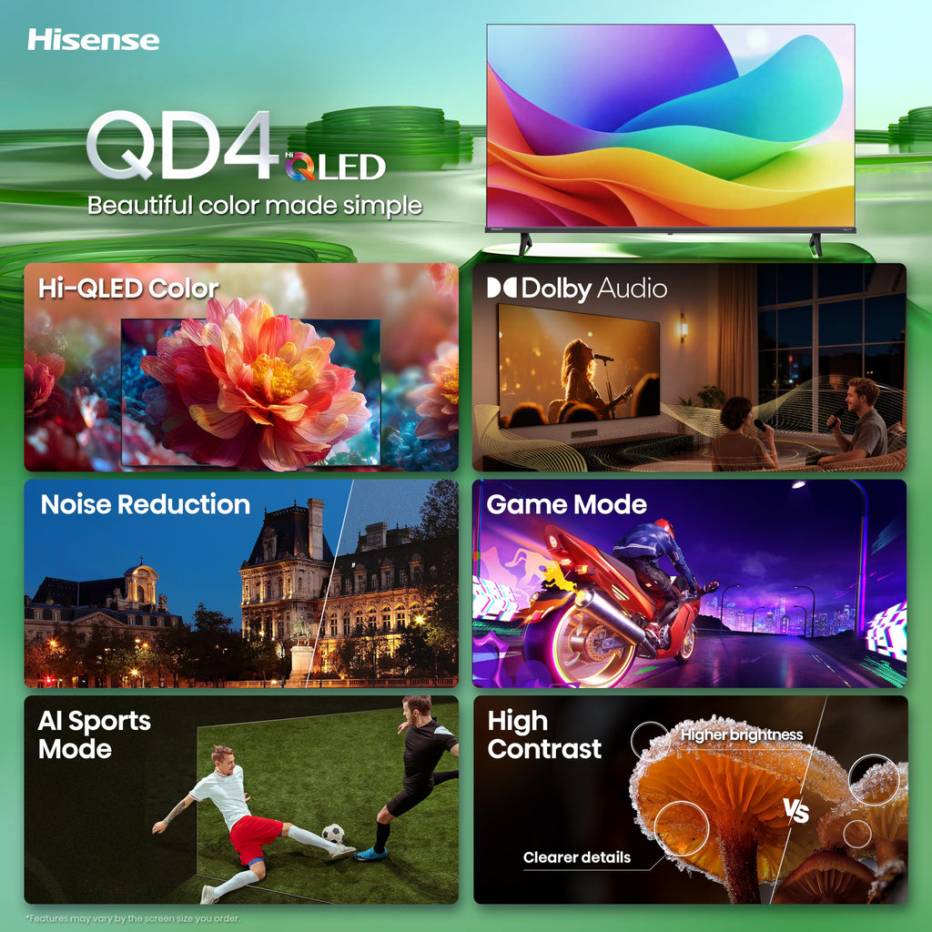 32-Inch Hi-QLED HD Smart Roku TV O14574