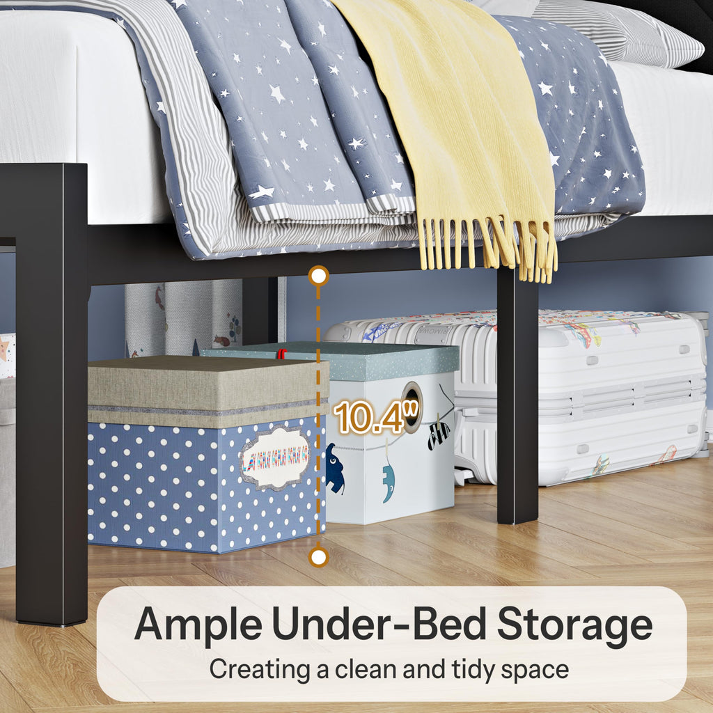 Queen Bed Frame with USB Charging Station O76204