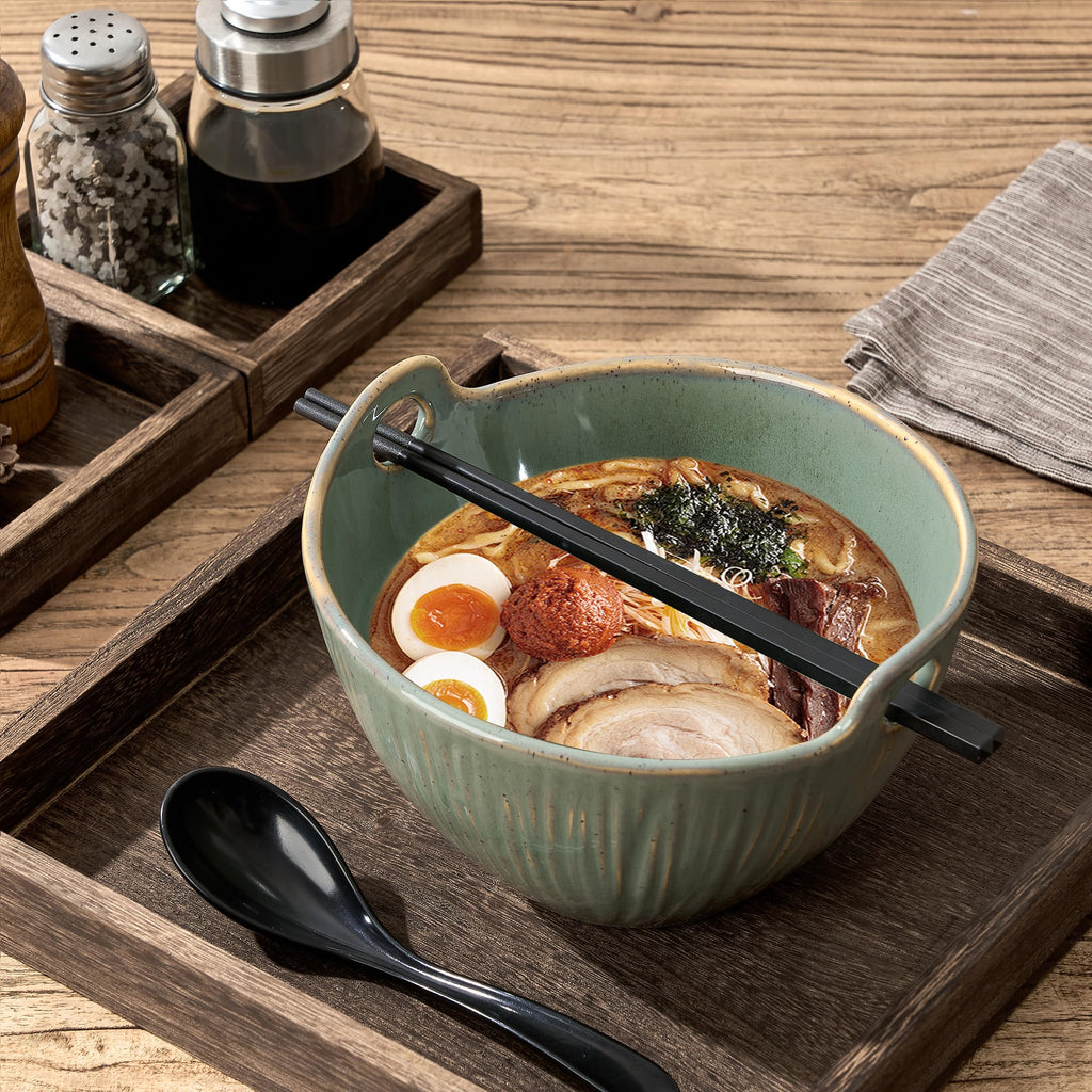 7 Inch Ceramic Ramen Bowl Set of 2 I245778