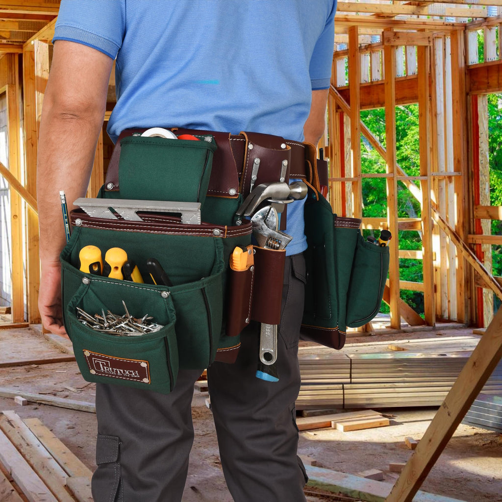 Nylon and Leather Tool Belt N394235