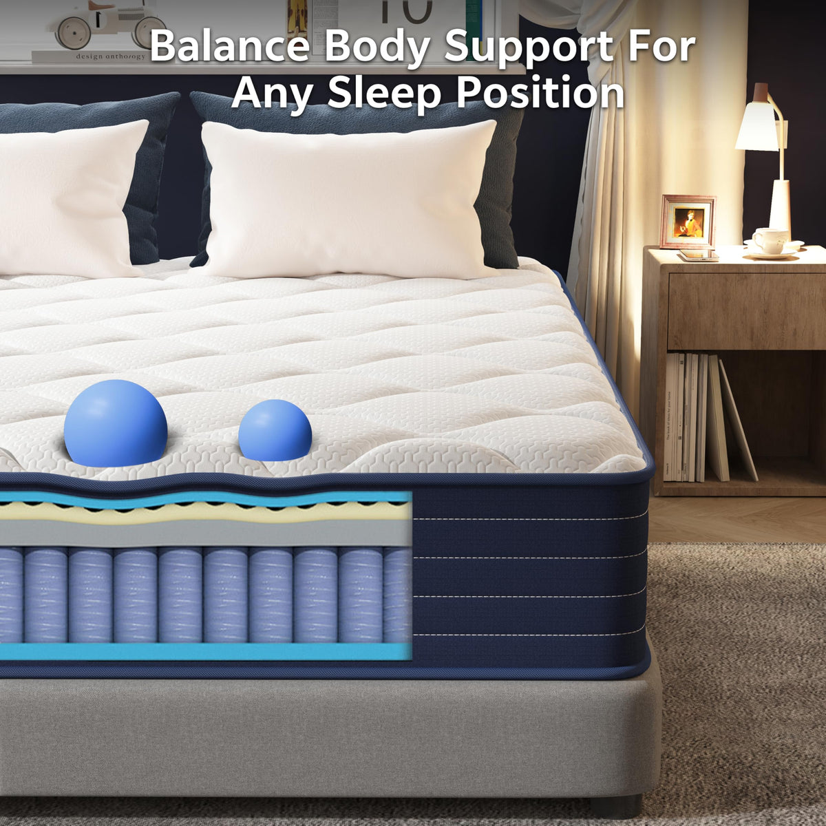 12 Inch Full Hybrid Double Mattress J531094