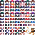 80 Pcs Dog Bow Ties Assorted Pattern F332756